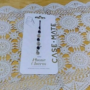 Case-Mate Phone Charm - Black, Gold, White